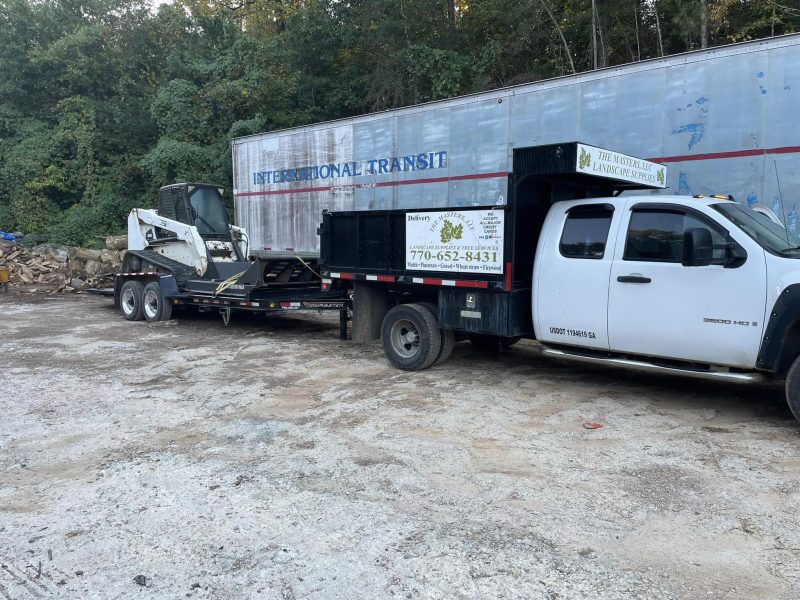 The Master's Tree Service truck and equipment ready for work